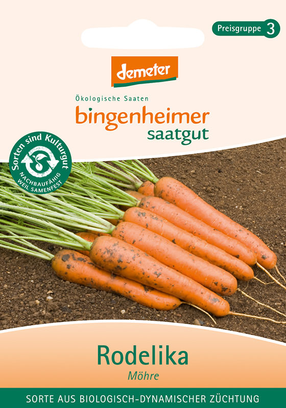 Bio Rodelika Möhre Bingenheimer Saatgut